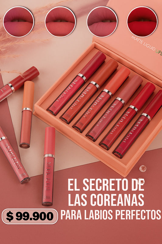 SET LABIAL MATE COREANO PAGA 4 Y LLEVA 8 💄